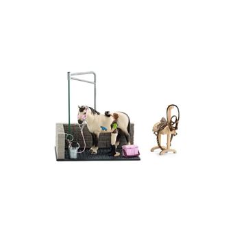 Schleich Horse Club Box de lavage pour chevaux Emily & Luna 42438