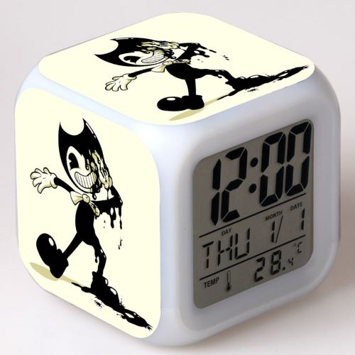 Réveil enfant LED Multifonctionnel Coloré - Bendy and the Ink Machine #22