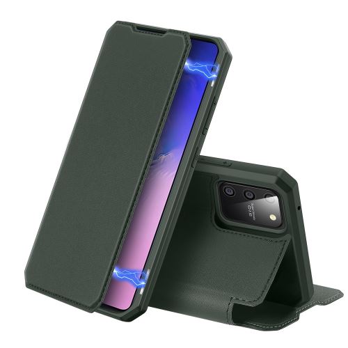 Etui en PU flip auto-absorbé vert pour votre Samsung Galaxy S10e