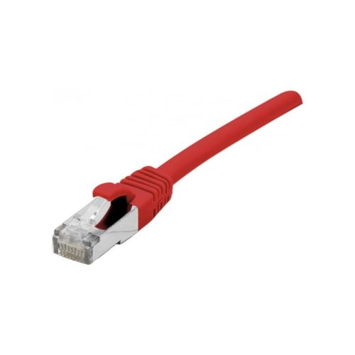 DEXLAN Cordon RJ45 catégorie 6A S/FTP LSOH snagless rouge - 0,3 m