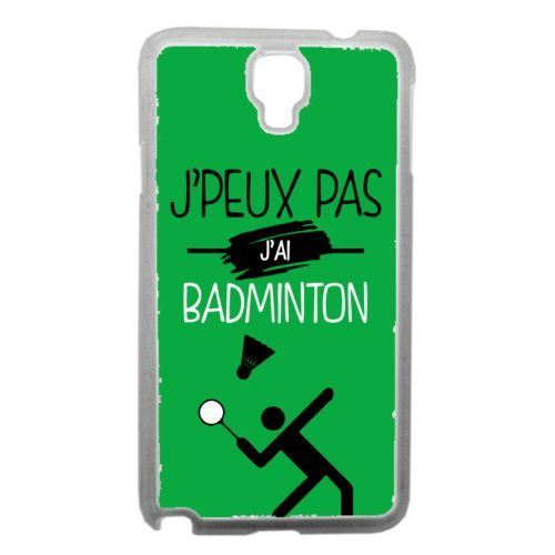 Coque transparente galaxy note 3 neo j peux pas j ai badminton 4