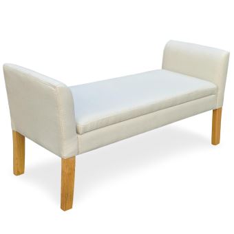 Banquette Coffre Idor Tissu Beige Achat Prix Fnac