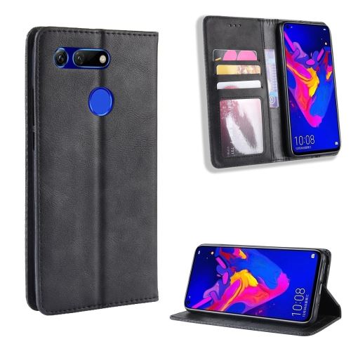 Etui en PU style vintage noir pour votre Huawei Honor View 20/V20