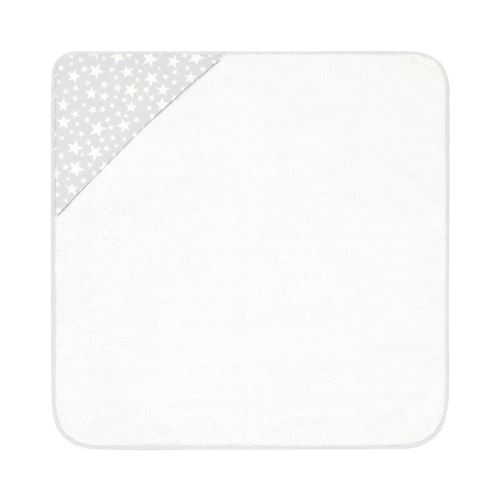 Serviette De Bain A Capuche 80X80 Cm Star Gris