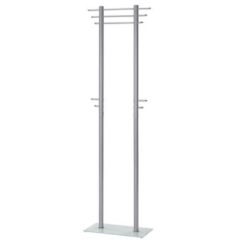 Porte-manteaux TARIS, en métal couleur aluminium - 1