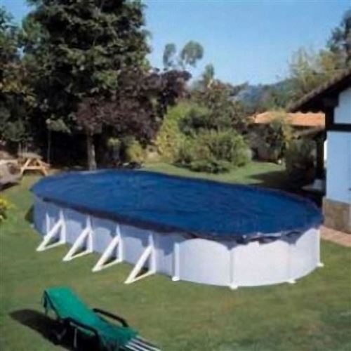 GRE Pool Cover Winter for Oval Pool Size 610 x 375 cm