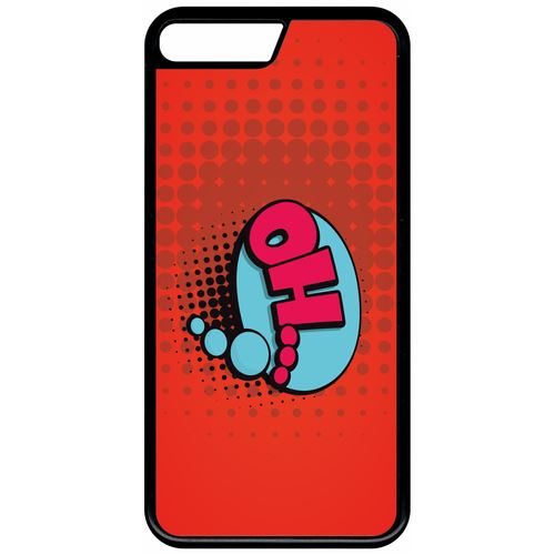 Coque Apple Iphone 7+ Plus Oh Fond Rouge