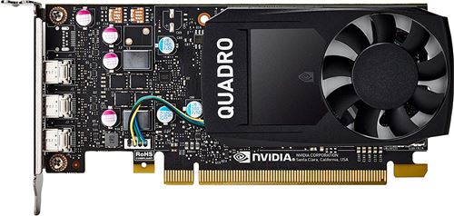 HP Carte Graphique NVIDIA Quadro P400 2 Go - Cartes Graphiques (2 Go, GDDR5, 64 bit, 5120 x 2880 Pixels, PCI Express 3.0)