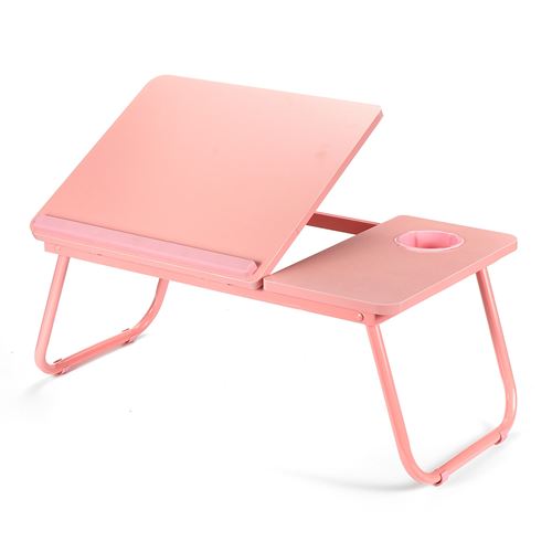 table Insma Support de tasse pliable de d'ordinateur réglable rose 55*32*25cm
