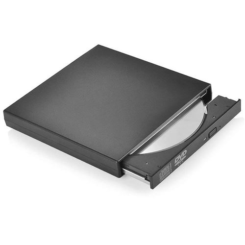 VSHOP ® Lecteur CD-DVD Externe USB 2.0 DVD-R & CD-RW Ultra-mince CD DVD Graveur CD externe Portable Compatible avec Windows 2000 / XP / 7 / 8 / Vista /Apple Mac OS: MacBook / MacBook Pro / MacBook Air