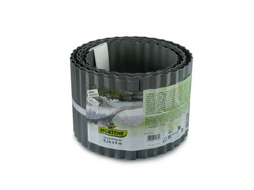 Nortene - Bordure de jardin - Acier - Gris - 0,14 x 6 m - Image 2