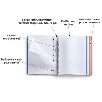 Couverture cahier Grand Format A4