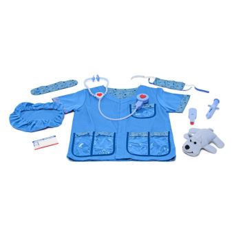 Melissa and Doug Veterinaire Costume Jeu de role Dress Up Set 9 pcs Deguisement adulte Achat prix fnac