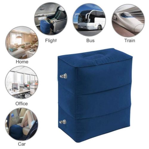 Oreiller Lombaire Gonflable Magguta - Pour Siège Et Dos - Soulage Douleurs - Yoga Et Bureau - Bleu