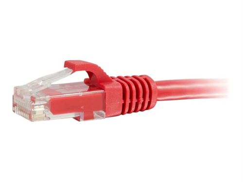 C2G Cat6 Booted Unshielded (UTP) Network Patch Cable - cordon de raccordement - 3 m - rouge
