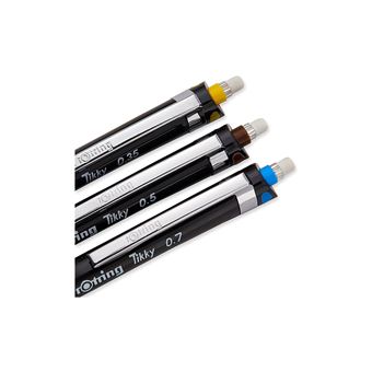 Portemine ROtring Tikky – HB 0,50 Mm, Corps Noir, Boîte De 12, Pour Dessin Technique Et écriture