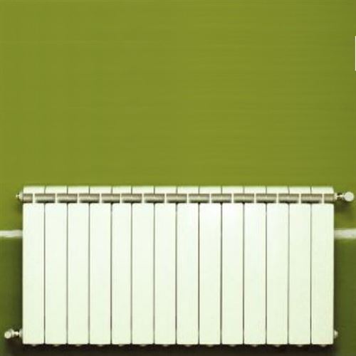 Chauffage central fonte aluminium 14 éléments blanc KLASS 700 Global référence 14xKLASS700B.