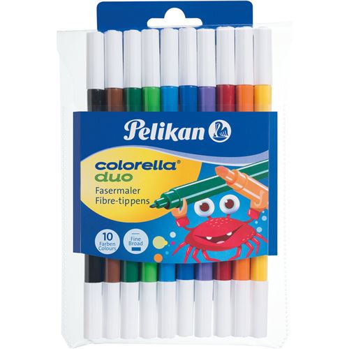 Pelikan Feutres Colorella Duo, Rond, étui De 10