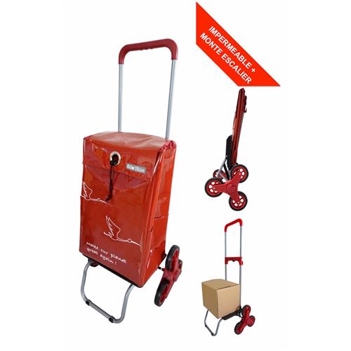 Chariot Waterdichte race- en traplift 6 wielen Bo Time Telescopische handgreep - Capaciteit 44L