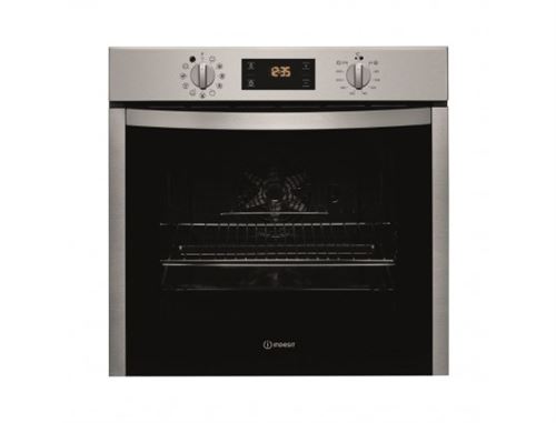 Indesit IFW 5844 P IX - Oven - ingebouwd - niche - breedte: 56 cm - diepte: 56 cm - hoogte: 60 cm - met zelfreiniging - klasse A+ - roestvrij staal