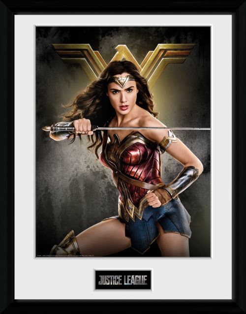 Photographie encadree Justice League Movie Wonder Woman Solo 30x40cm