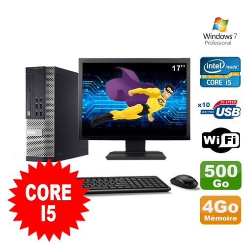 Acheter Pc dell optiplex 990 sff i5-2400 3.1ghz 4go 500go dvd wifi w7 ecran 17' État correct - 189,00 € Pc dell optiplex 990 sff i5-2400 3.1ghz 4go 500go dvd wifi w7 ecran 17' État correct - Dell reconditionné disponible sur Fnac