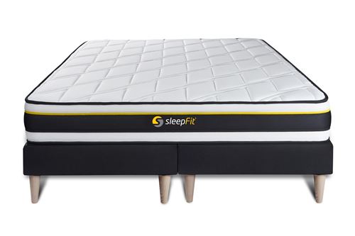 Sleepfit Ensemble Double Sommier 80X200 + Matelas Soft 160X200