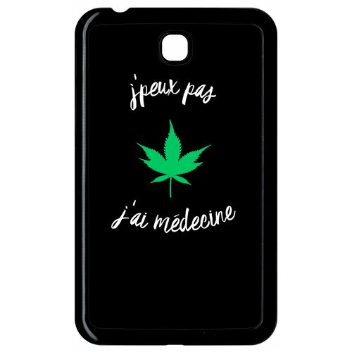 Coque Samsung Galaxy Tab 3 P3200 J Peux Pas J Ai Mdecine Feuille De Chanvre