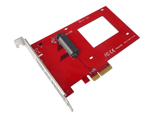 Carte PCIe pour SSD NVMe U.2 Gamme Professionnelle