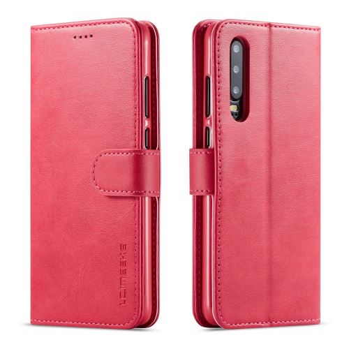 Etui en PU avec un support rouge pour votre Huawei P30