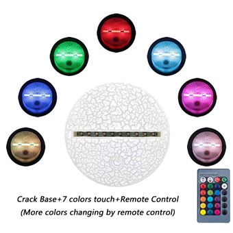 14€39 sur Lampe 3D Tactile Veilleuses Enfant 7 Couleurs avec