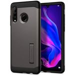 Spigen Slim Armor - Achterzijde behuizing voor mobiele telefoon - polycarbonaat, thermoplastic polyurethaan (TPU) - staalgrijs - voor Huawei P30 lite