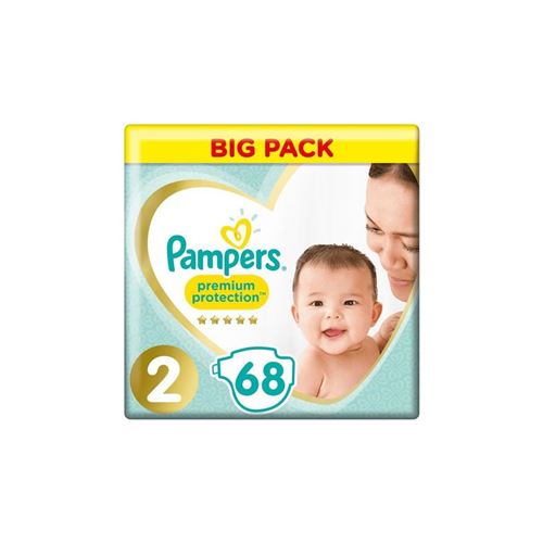 Pampers - new baby - couches taille 2 (3-6 kg/mini) - pack jumbo (x68 couches)
