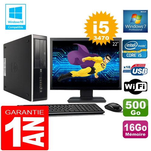 Acheter Pc hp compaq 8300 sff core i5-3470 ram 16go disque 500 go wifi w7 ecran 22' État correct - 279,00 € Pc hp compaq 8300 sff core i5-3470 ram 16go disque 500 go wifi w7 ecran 22' État correct - Hewlett-Packard reconditionné disponible sur Fnac