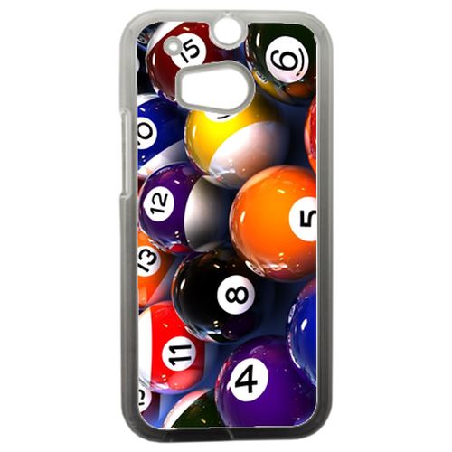Coque Boule De Billard Compatible Htc One 2 M8 Transparent