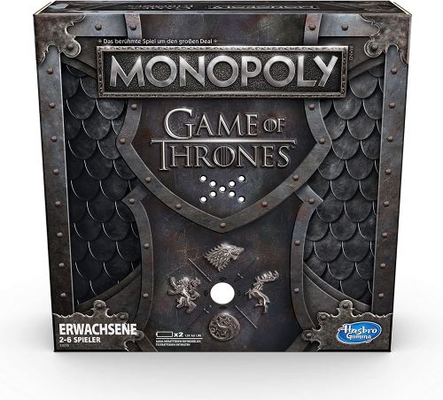 Hasbro - E3278100 - Monopoly Game of Thrones - Jeu de Plateau Gris - Version Allemande