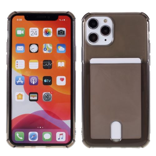 Coque en TPU résistant aux chutes avec porte-carte café pour votre Apple iPhone 11 Pro 5.8 pouces