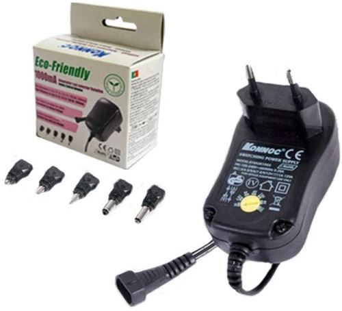 Chargeur- Alimentation électronique Universel écologique – 1000 mAh Assortiment fiches