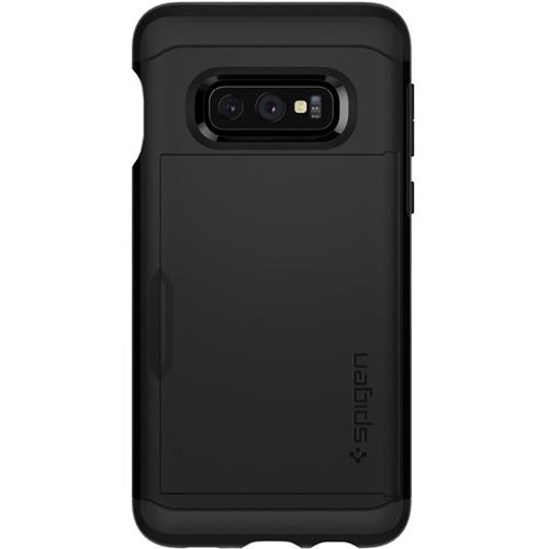 Spigen Slim Armor CS - Achterzijde behuizing voor mobiele telefoon - polycarbonaat, thermoplastic polyurethaan (TPU) - zwart - voor Samsung Galaxy S10e