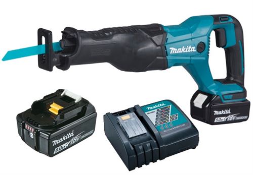 Scie Récipro 18V + 2 Batteries 5Ah + Chargeur + Coffret - Makita - Djr186Rte