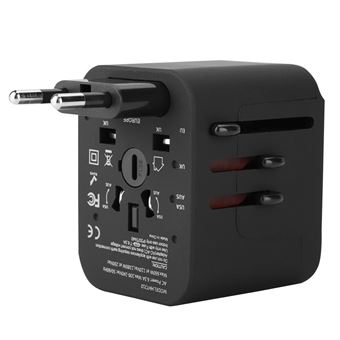 Adaptateur universel de voyage 4 USB 3.5A convertisseur de prises 100-250V  - Prise, multiprise et accessoires électriques - Achat & prix