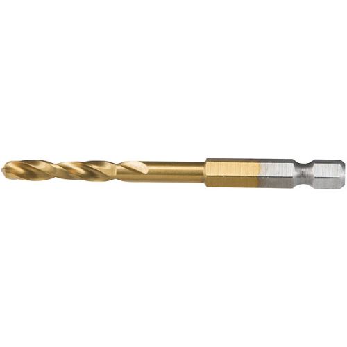 Foret Court à Métaux Hss Titane Hex 1/4'' pour Visseuses à Chocs Makita Ø 4 Mm Longueur 71 Mm-B-50924