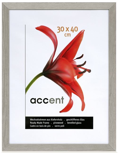Nielsen Cadre Accent murale design 860104 Magic 18 x 24 cm, bois, gris