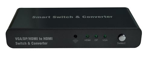 ROLINE 14013568 HDMI/VGA/DP vers HDMI Converter avec interrupteur Noir