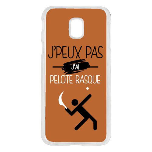 Coque j peux pas j ai pelote basque 7 compatible galaxy j3 2017 transparent