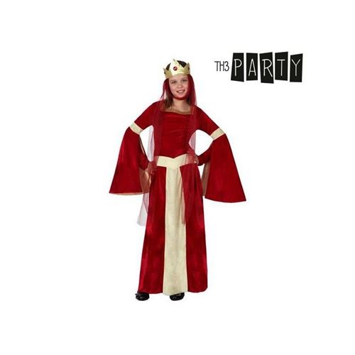 Déguisement pour Enfants Dame médiévale Rouge (Taille 5-6 Ans)