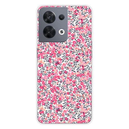 Coque en silicone imprimée compatible Oppo Reno 8 5G Liberty Wiltshire Rose
