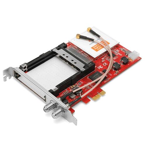 TBS6590 Carte PCI-e Double Tuner TV - Muti Standard avec Double CI Slot - DVBS2/S/S2X/DVB-T2/T/DVB-C2/C/ISDB-T