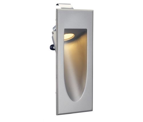 Downunder mini led encastré mural, gris argent, 1w, 3000k