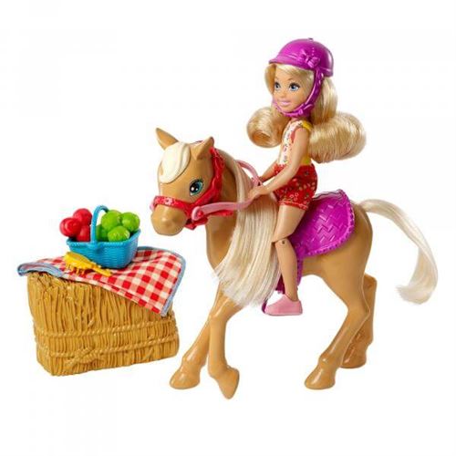 Barbie Sweet Orchard Farm - Poupée Chelsea et son poney
